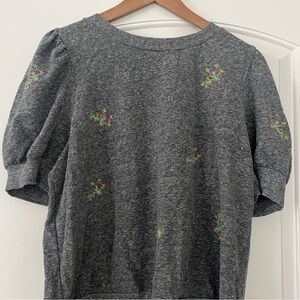 Anthropology Puff-sleeve sweatshirt